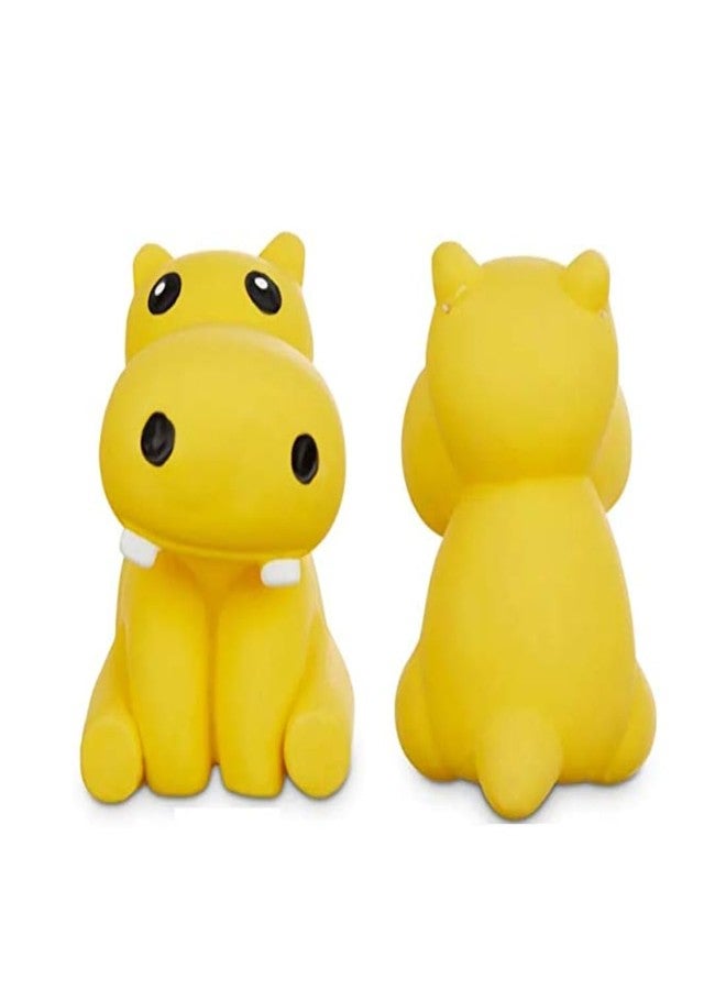 PET FUN Latex Dog Toy - Soft Squeaky Hippo Chew Toy for Small Dogs & Puppies - Durable, Non-Toxic, Lightweight - Gentle on Teeth & Gums -Small (Pack of 1, Color May Vary) - Image 4